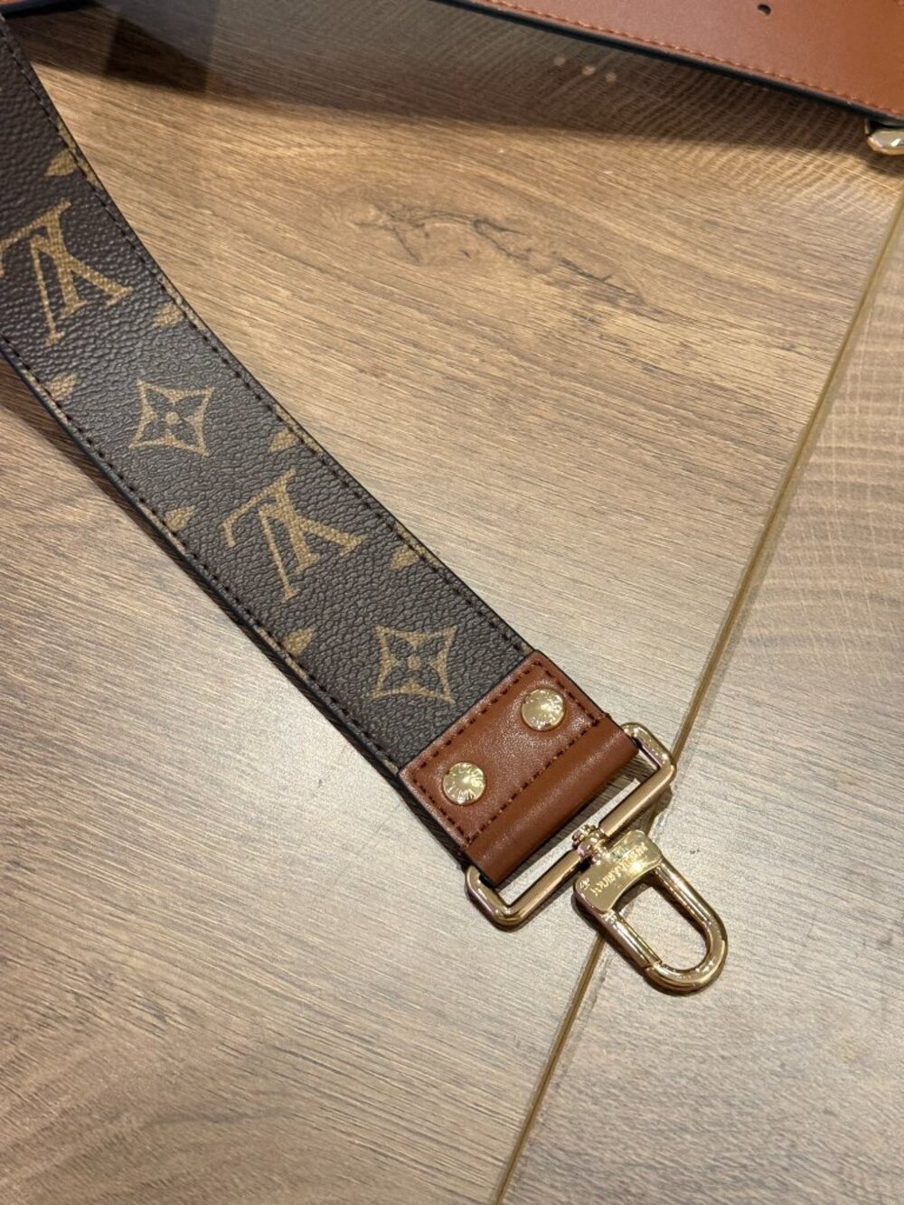 Louis Vuitton Monogram Wide Adjustable Bag Shoulder Strap ~120cm Gold Hardware - Picture 11 of 15